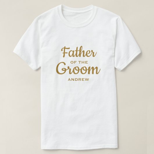 Vater des "Groom Custom T - Shirt" T-Shirt (Design vorne)
