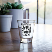 Vater des Groom-Hochzeitsgeschenkglas Schnapsglas