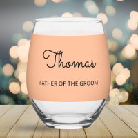 Vater des Groom-Hochzeitspfirsich Personalisiert
