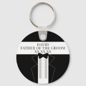 Vater des Groom Tuxedo Hochzeitseltern Schlüsselan Schlüsselanhänger (Vorderseite)