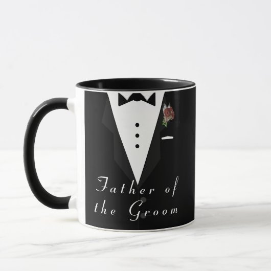 Vater des Groom Tuxedo Tasse (Links)