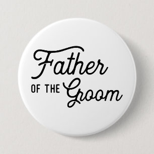 Vater des Groom Wedding Brautparty Gefallen Button