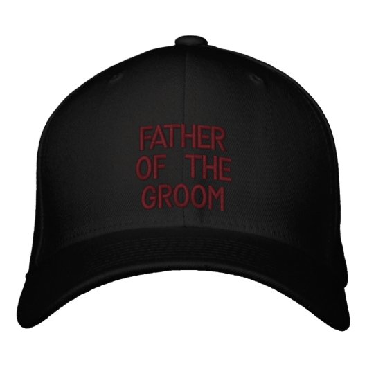 Vater des Grooms Bestickte Kappe (Vorderseite)