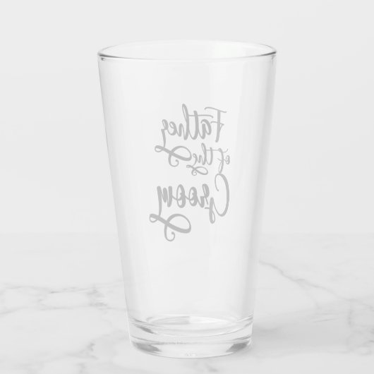 Vater des Grooms Glas (Rückseite)