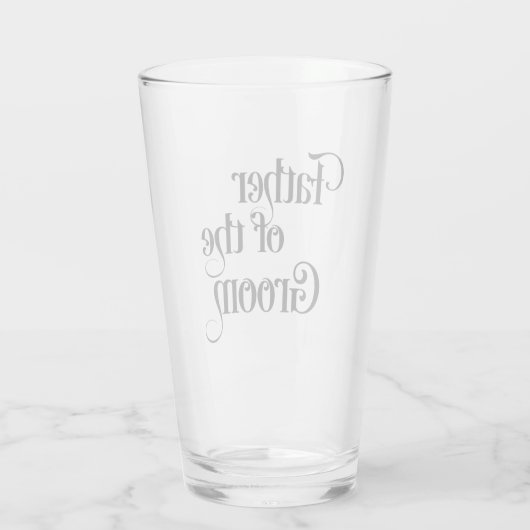 Vater des Grooms Glas (Rückseite)