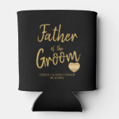 Vater des Grooms in Gold-Script Dosenkühler (Rückseite)
