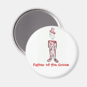 Vater des Grooms Magnet (Vorderseite/Rückseite)