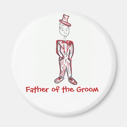 Vater des Grooms Magnet (Vorne)