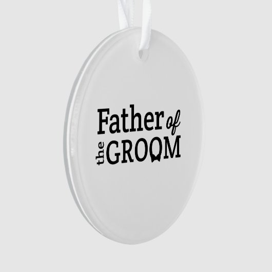 Vater des Grooms Ornament (Vorderseite)