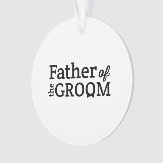 Vater des Grooms Ornament (Vorderseite)