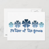 Vater des Grooms Postkarte (Vorne/Hinten)