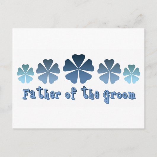 Vater des Grooms Postkarte (Vorderseite)