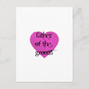 Vater des Grooms Postkarte