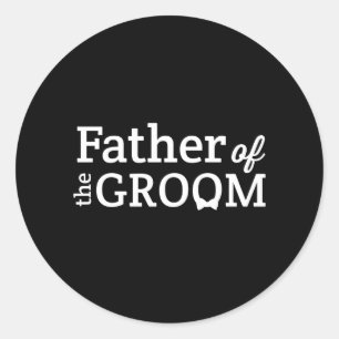 Vater des Grooms Runder Aufkleber