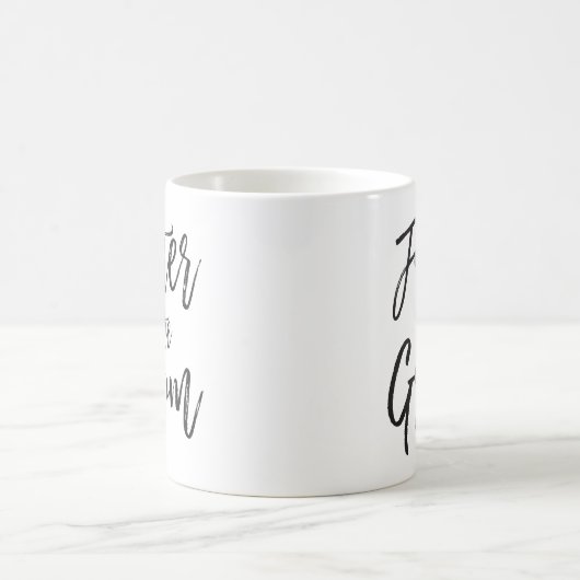 Vater des Grooms | Skriptstil Custom Wedding Kaffeetasse (Mittel)