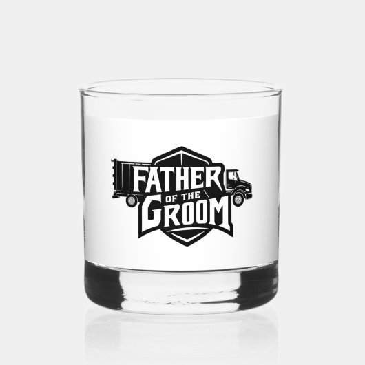 Vater des Grooms Whiskyglas (Vorderseite)