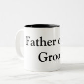 Vater des Grooms Zweifarbige Tasse (Vorderseite Links)