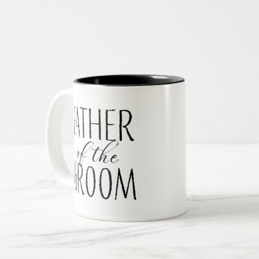 Vater des Grooms Zweifarbige Tasse (Vorderseite Links)