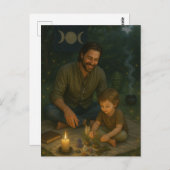 Vater des Groves Postkarte (Vorne/Hinten)