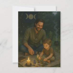 Vater des Groves Postkarte