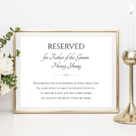 Vater des Gutes, den ich für deine Hochzeit im Him Poster