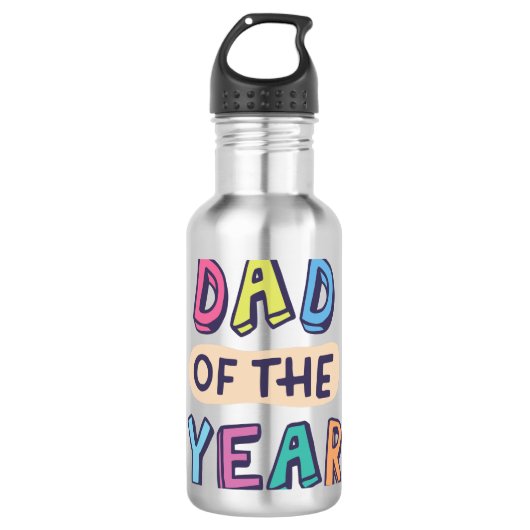 Vater des Jahres Edelstahlflasche (Vorderseite)