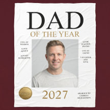 Vater des Jahres Foto (nur Weiß)