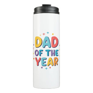 Vater des Jahres - Funny Vatertag Geschenk Thermosbecher