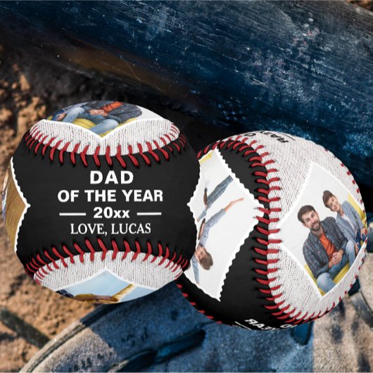 Vater des Jahres Geschenk für benutzerdefinierte F Baseball