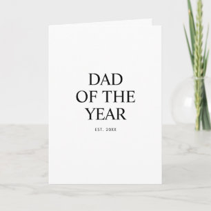 Vater des Jahres Modernes Vatertagsgeschenk Karte