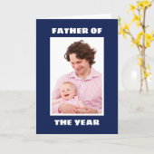 Vater des Jahres Personalisiertes Foto Daddy Karte (Gelbe Blume)