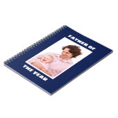 Vater des Jahres Personalisiertes Foto Daddy Notizblock (Linke Seite)