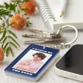 Vater des Jahres Personalisiertes Foto Daddy Schlüsselanhänger (Vorderseite rechts)