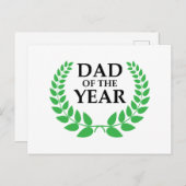 Vater des Jahres Postkarte (Vorne/Hinten)