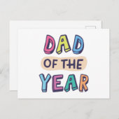 Vater des Jahres Postkarte (Vorne/Hinten)