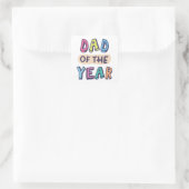 Vater des Jahres Quadratischer Aufkleber (Tasche)