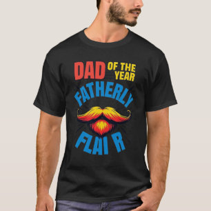 Vater des Jahres Vaterlich-Funny Vatertag Bart T-Shirt