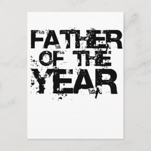 Vater des Jahres. Vatertagsgeschenk Postkarte