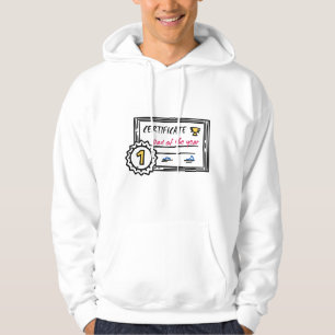 Vater des Jahres Zertifikat Vatertag Auszeichnung Hoodie