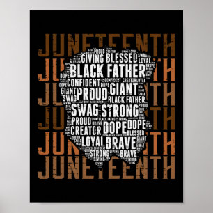 Vater des Juneteth Black Vater African Freedom Day Poster