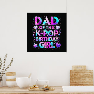 Vater des K-Pop-Geburtstags Koreanische Musik Poster
