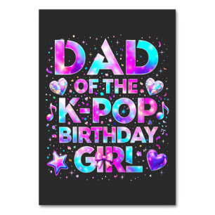 Vater des K-Pop-Geburtstags Koreanische Musik Tischnummer