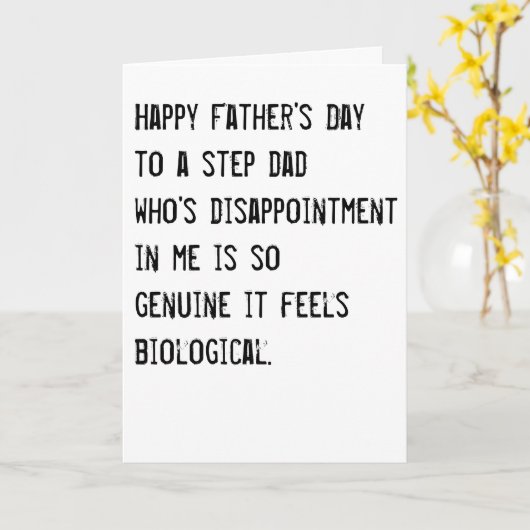 Vater des lustigen Vaters Tag Karte (Gelbe Blume)