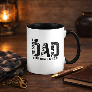 Vater des Mannes, des Mythos, des benutzerdefinier Tasse