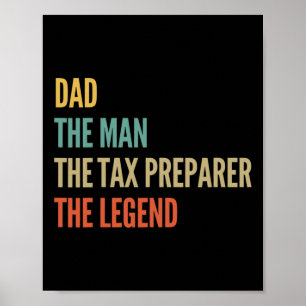 Vater des Mannes, des Steuervorarbeiters, der Lege Poster