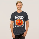 Vater des Patches - Funny Spooky Pumpkin Halloween Tri-Blend Shirt (Vorderseite voll)