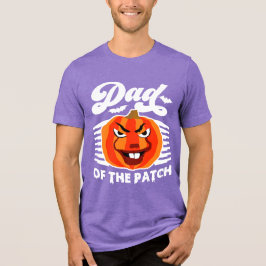 Vater des Patches - Funny Spooky Pumpkin Halloween Tri-Blend Shirt