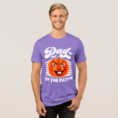 Vater des Patches - Funny Spooky Pumpkin Halloween Tri-Blend Shirt (Vorderseite voll)