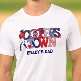 Vater des Patriotischen Baseball-Spielers von Coop Tri-Blend Shirt