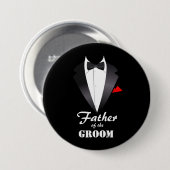 Vater des Raumes mit Tuxedo Shirt - Schaltfläche Button (Vorne & Hinten)